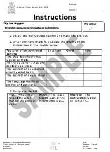Generic – Instructions – Read Think Learn