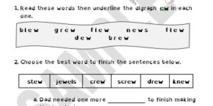 Generic - Vowel Digraph ew