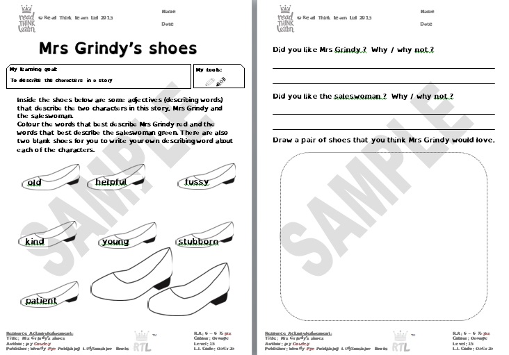 Mrs Grindy's shoes
