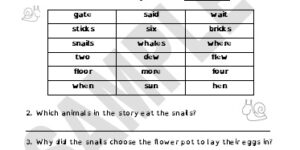 Ten little garden snails