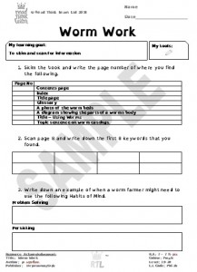 Worm Work – Read Think Learn